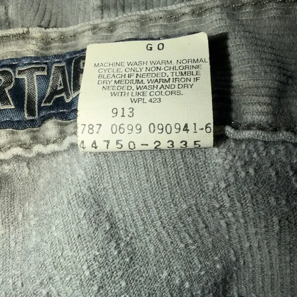 Vintage Levi's Silvertab 90s Y2K Corduroy Cargo‎ Pants Loose Grunge Size 38/30